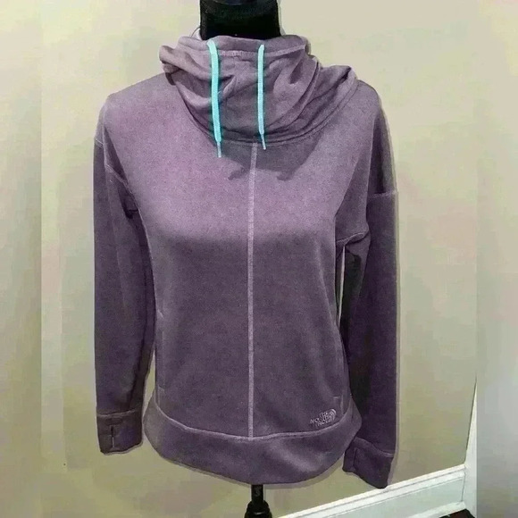 The North Face Tops - Women’s The North Face cowl neck pullover purple hoodie- Size Medium
